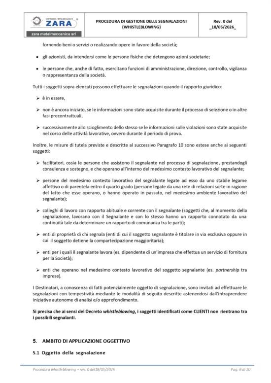  &egrave; certificata WB-006