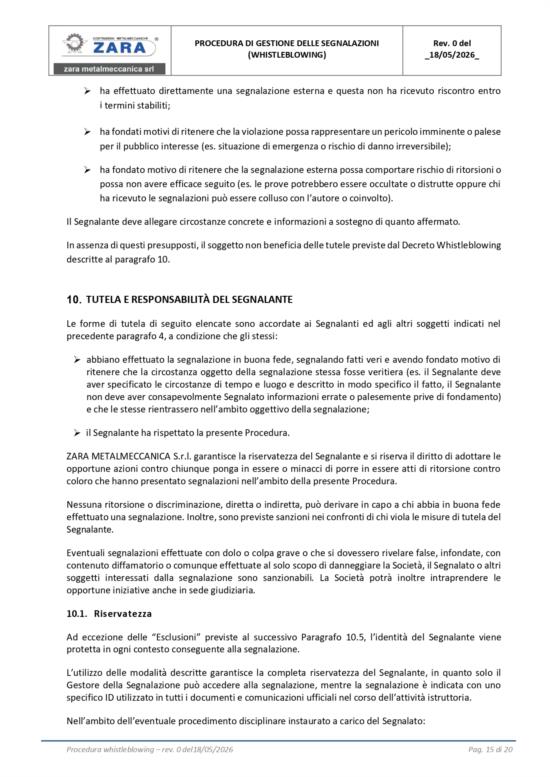  &egrave; certificata WB-015