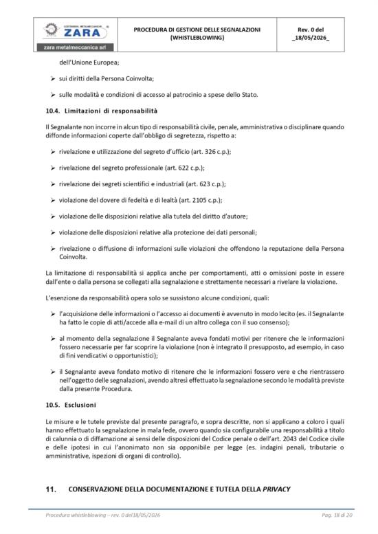 &egrave; certificata WB-018